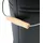 Kamino Flam Ascheeimer oval Metall 24 l mit Deckel Schwarz