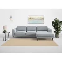 TRENDMANUFAKTUR Ecksofa »Lumber Jack, elegantes Designsofa, L-Form«, wahlweise mit Bettfunktion u. Bettkasten, grau