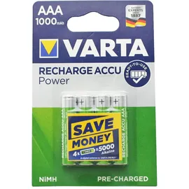 Varta Power Accu NiMH Akku AAA Micro 1000 mAh 4er Pack