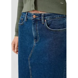 QS Midirock Wadenlanger Denimrock Blau 44