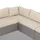 CASARIA Gartenmöbel Set Lounge Möbel für 8 Personen inkl. Auflagen Wetterfest Terrasse Gartentisch Outdoor Sitzkissen Balkon creme/creme - Casaria