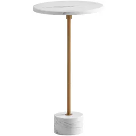 Wohnling WL7.208 Beistelltisch Echter Marmor / Metall 30x30x60 cm