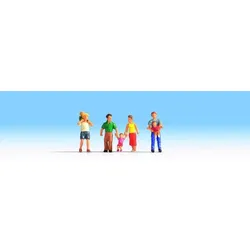 NOCH 15592 H0  FIGUREN - Eltern&Kinder, 7 Figuren