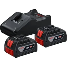 Bosch GBA 18 V Li-Ion 2 x 4,0 Ah Professional Starterset 1600A019S0