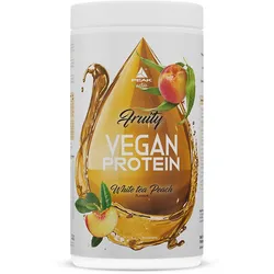 PEAK Fruity Vegan Protein - 400g - Geschmack White Tea Peach I 20 Portionen I Clear Protein I Proteinquelle: Erbsenhydrolysat + Aminosäuren I fettfrei I perfekte Löslichkeit 400 g