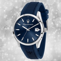 Maserati Herren Armband Attrazione Analog Silikon blau UMAR8851151005