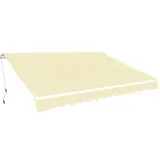 vidaXL Gelenkarmmarkise 600 cm Cremeweiß
