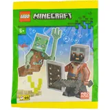 Lego Minecraft Mini-Set – Mutiger Held vs. Ertrunkener! Episches Unterwasser-Duell mit Minifigur