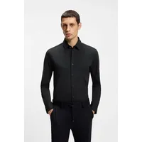 Boss Slim Fit Businesshemd mit Performance-Stretch Schwarz 44