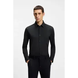 Boss Slim Fit Businesshemd mit Performance-Stretch Schwarz 44