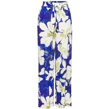 VIVANCE Palazzohose figurumspielend lang Blau/Grün/Creme 44
