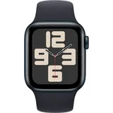 Apple Watch SE 2023 40mm Schwarz (Schwarzes Silikon Armband S/M)