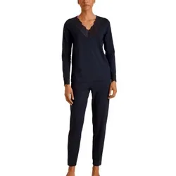 Calida Elegant Dreams Pyjama Dunkelblau Modal Large Damen