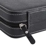 Raguso Uhrenbox zur Aufbewahrung von Uhren mit 8 Gittern (schwarz)