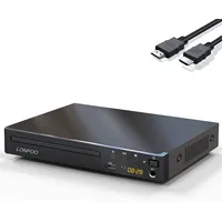 Kompakter DVD-Player für TV - DVD CD Player Codefree (1080p HD Upscaling)/AV/Koa