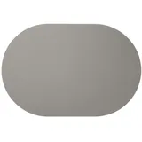 Asa Selection Tischset Leather Optic Fine 49,5x33cm Kunststoff Grau Zement