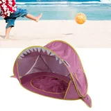 Baby-strandzelt, Uv-schutz, Stabil, Winddicht, Tragbar, Pop-up-zelt Für Kleinkinder, Sonnenschutz, Rosa