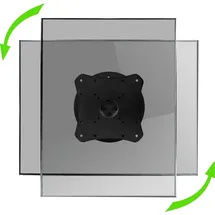 MonLines MWH007B Monitor Wandhalterung mit Pivot-Funktion