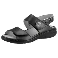 WALDLÄUFER Riemchensandale »GUNNA«, Sommerschuh, Sandalette, Keilabsatz, mit Klett, Weite