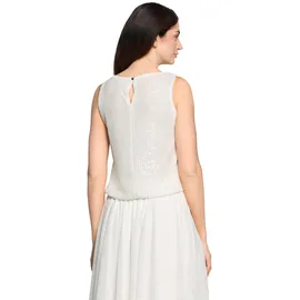 Vera Mont T-Shirt Glitzer-Look Weiß L