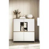Home Affaire Highboard 111 x 125 x 39 cm Weiß