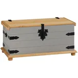 Idimex Truhenbank, Grau, Braun, Holz, Vintage, 92x50x45 cm, FSC Mix, Esszimmer, Bänke, Sitzbänke