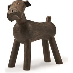 Tim Dekoration Hund geräucherte Eiche aus Holz
