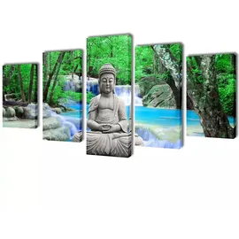 vidaXL Bilder Dekoration Set Buddha 200 x 100 cm