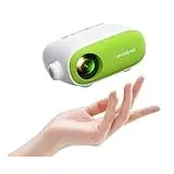 wondywe | Mini Beamer als Geschenk für Kinder, um Zeichentrickfilme/Filme anzuschauen - 137 Zoll Bildgröße, 480P, unterstützt TV Stick/PC/USB-Laufwerk/DVD - Mini Projektor für Jungen und Mädchen