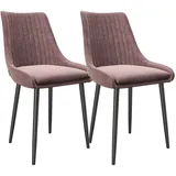 Playboy Stuhl-Set Rosa, Schwarz, rund, 51x84x55 cm, (776002602)