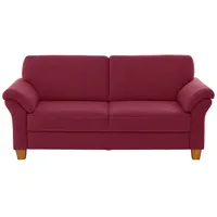 Home Affaire "Borkum, B: 186cm", rot (bordeaux), B:186cm H:87cm T:88cm, Struktur (100% Polyester);Luxus-Microfaser ALTARA NUBUCK (100% Polyester);MELROSE (100% Polyester);Luxus-Microfaser Toro (100% Polyester), Sofas, mit Federkern