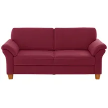 Home Affaire "Borkum, B: 186cm", rot (bordeaux), B:186cm H:87cm T:88cm, Struktur (100% Polyester);Luxus-Microfaser ALTARA NUBUCK (100% Polyester);MELROSE (100% Polyester);Luxus-Microfaser Toro (100% Polyester), Sofas, mit Federkern