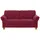 Home Affaire "Borkum, B: 186cm", rot (bordeaux), B:186cm H:87cm T:88cm, Struktur (100% Polyester);Luxus-Microfaser ALTARA NUBUCK (100% Polyester);MELROSE (100% Polyester);Luxus-Microfaser Toro (100% Polyester), Sofas, mit Federkern