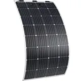 ECTIVE Monokristallin MSP Solarpanel - flexibel, 180W, flexible Solarzellen - Monokristallines Photovoltaic PV Solarmodul, Sonnenkollektor für 12V/24V Batterien, Wohnwagen, Camping, Wohnmobil, Boot