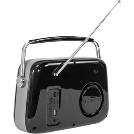 MADISON N.Y Madison Freesound-VR40B Black Retro Radio - Schwarz