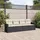 vidaXL Garten-Lounge-Set 4-tlg. schwarz