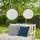 GLOBO Außenleuchte Edelstahl Kunststoff DxH 30x55 cm 2er Set weiß