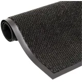 vidaXL Fußmatte getuftet 60x150 cm Schwarz