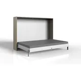 Klappbett, Weiß, Braun, Holzwerkstoff, 140x200 cm, Schlafzimmer, Betten, Klappbetten