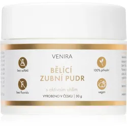 Venira Whitening tooth powder Zahnpuder mit Aktivkohle für weißere Zähne mit Kokos Mint 30 g