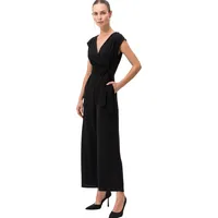 Zero Damen Jumpsuit mit Wickeloptik Black Beauty,34 - 34