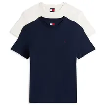 Tommy Hilfiger Tommy Jeans Rundhalsshirt TJM XSLIM 2PACK JERSEY TEE EXT (Packung, 2er-Pack) Logostickerei, 2Pack bunt XXL (54)