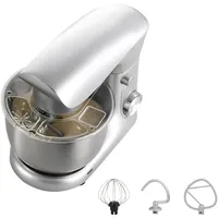 Mophorn Knetmaschine Küchenmaschine Für Backanwendungen,1500w Teigmaschine Mit Edelstahlschüssel (4,2 L), Knethaken, Rührbesen Und Schneebesen,10-stufig Einstellbare Kippbare Rührmaschine Standmixer