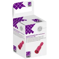 TRU Components T1904C048 Rundsteckhülse 0.50 mm2 1.50 mm2 Vollisoliert