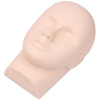 Uonlytech Mannequin Kopf Modell Übungskopf Trainingsköpfe Wimpernverlängerung Übungskopf Silikon Make Up Modell Wimpern Verlängerung Puppe Kopf