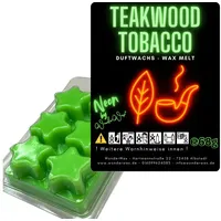WonderWax Duftwachs WonderWax® Neon Duftwachs 6 Sterne (Teakwood Tobacco), Duftrichtung: Teakwood Tobacco