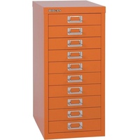 BISLEY MultiDrawerTM L2910 Schubladenschrank orange 10 Schubladen 27,8 x 38,0 x 59,0 cm