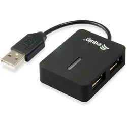 Equip USB-Hub USB 2.0 Reise-Hub 4 Port schwarz