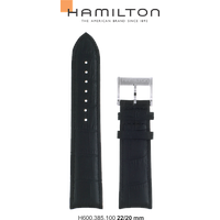 Hamilton Leder Jazzmaster Band-set Leder-schwarz-22/20 H690.385.100 - schwarz