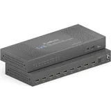 PURETOOLS - 1x8 HDMI2.1 Splitter - 48Gbps - 8K (60Hz 4:2:0) 12 bit, Audio De-Embedding und Signal Management